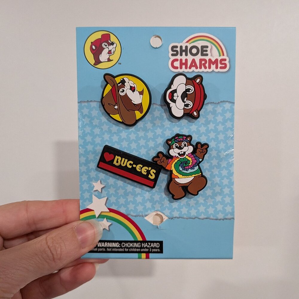 Set of 4 Buc-ee's Shoe Charms